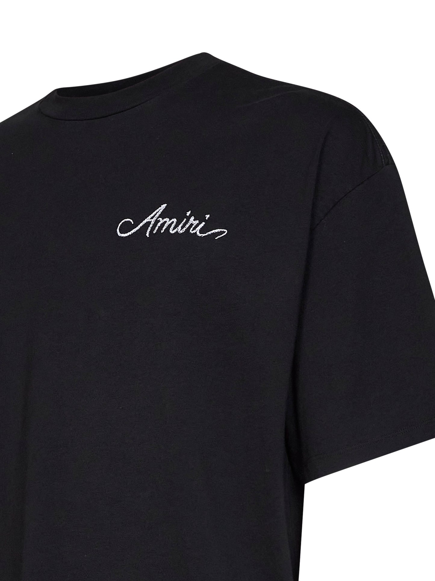 Black jersey MA Quad checkerboard T-shirt