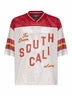 Maglia South Cali in pelle traforata avorio