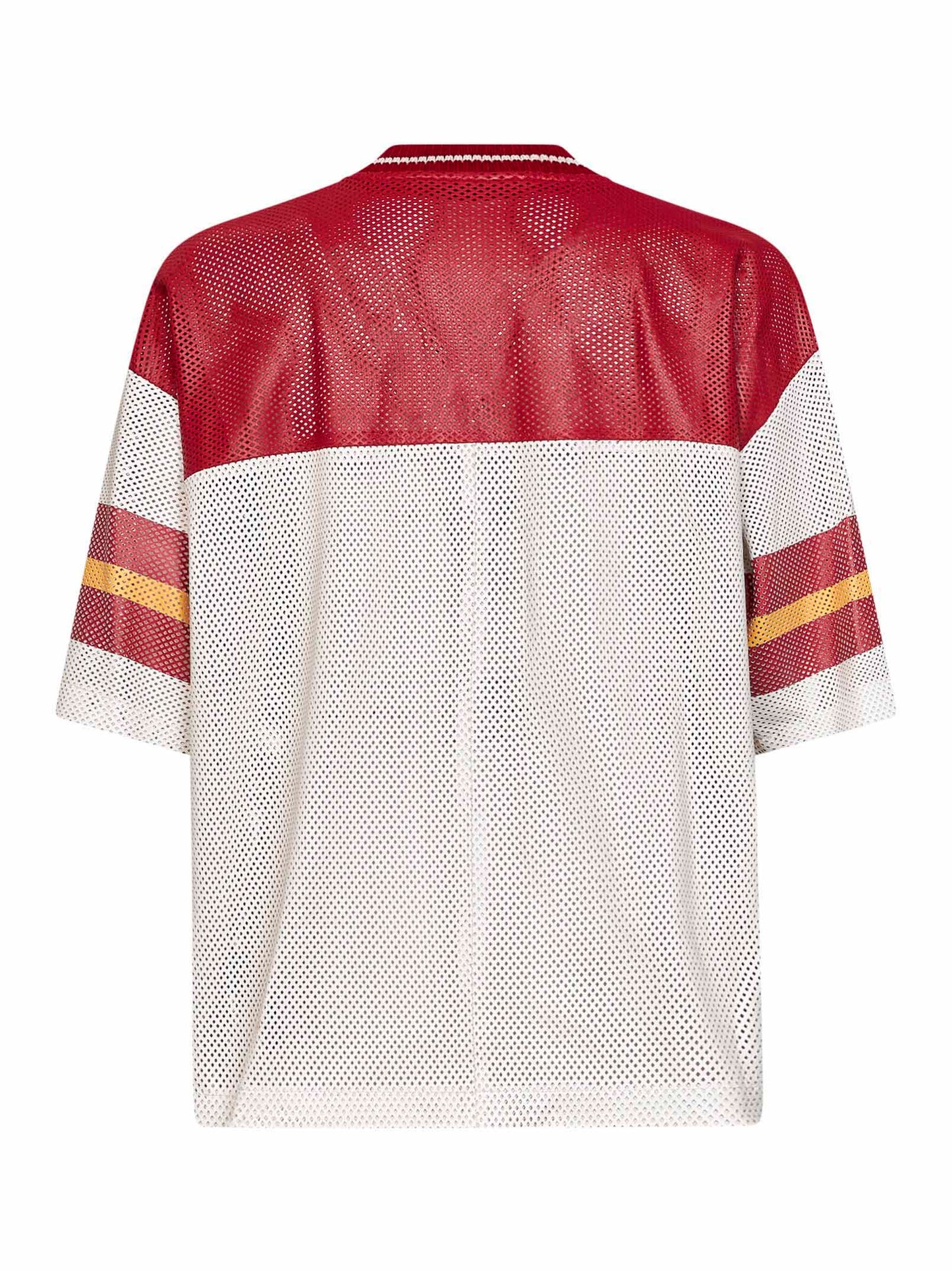Maglia South Cali in pelle traforata avorio