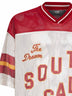 Maglia South Cali in pelle traforata avorio