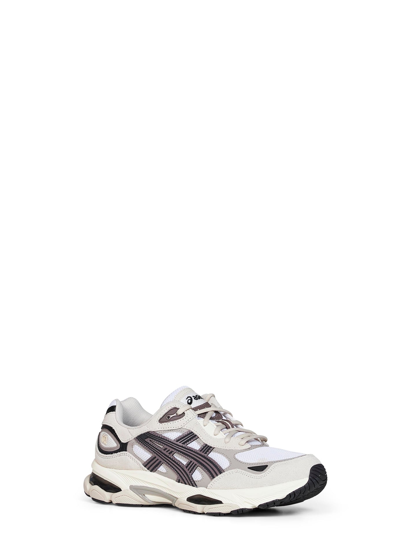 White and oatmeal GEL-NYC 2.0 sneakers