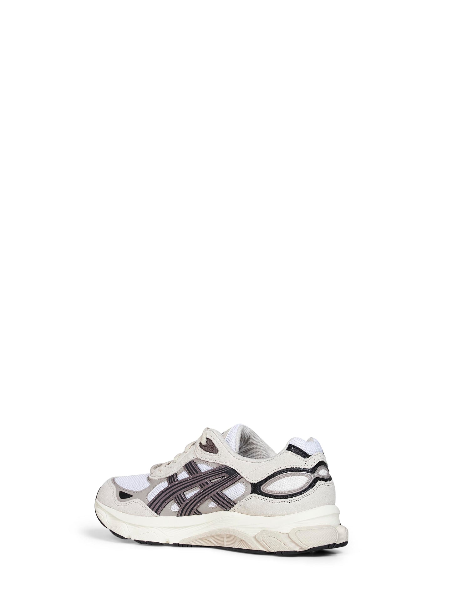 White and oatmeal GEL-NYC 2.0 sneakers