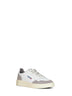 White leather and cement suede Medalist Low sneakers