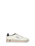 White leather and pinecone suede Medalist Low sneakers