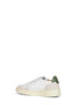 White leather and beige suede Medalist Low sneakers