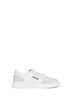 White leather and suede Medalist Low sneakers