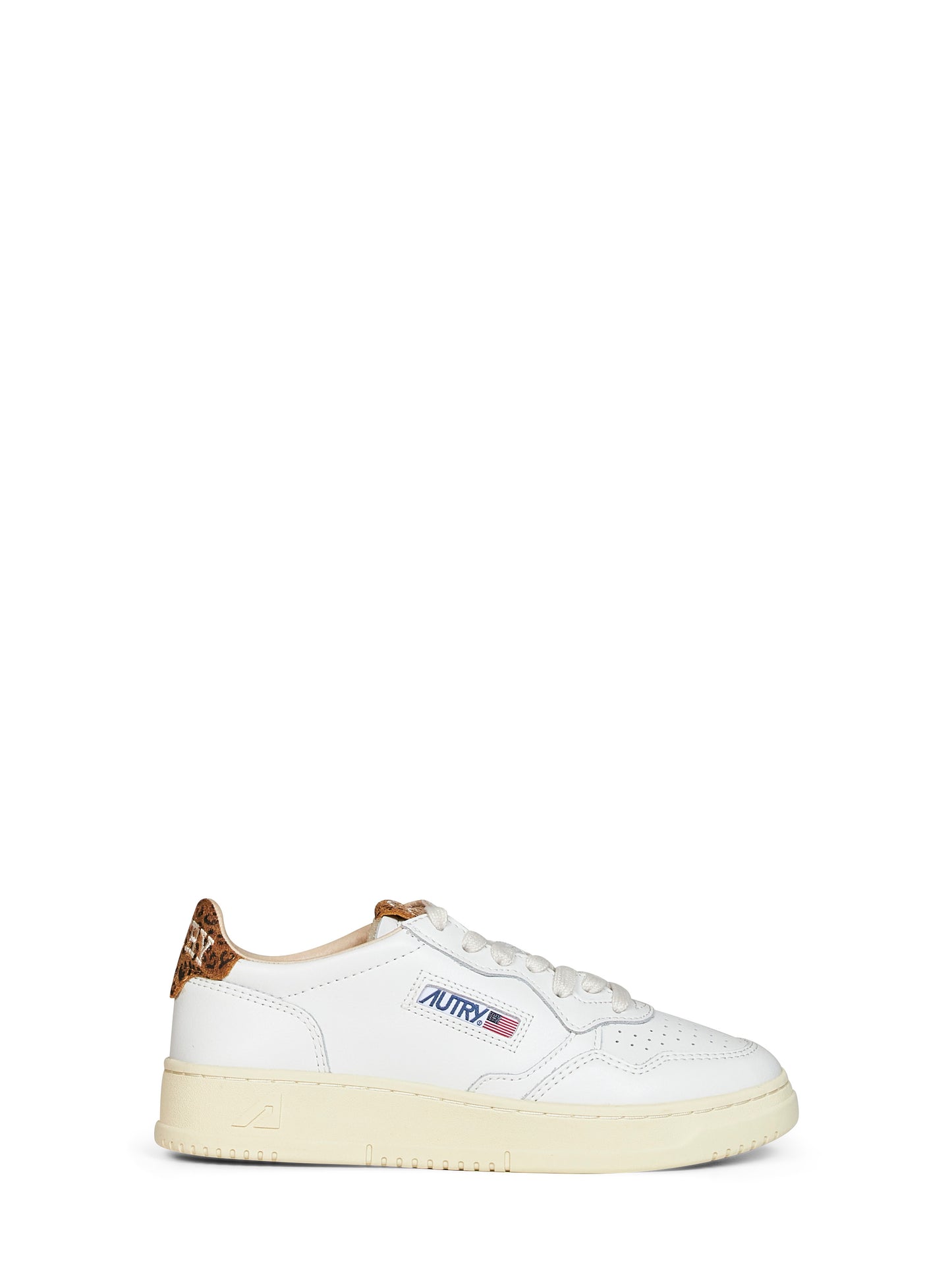 White leather Medalist Low sneakers<BR/>