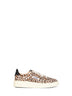 Leopard-print calf hair Medalist Low sneakers