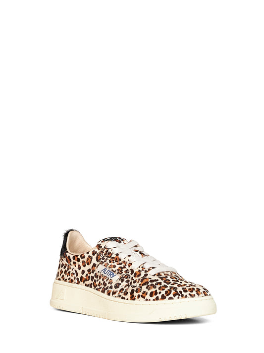 Sneakers Medalist Low in cavallino stampa leopardo