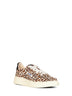 Leopard-print calf hair Medalist Low sneakers