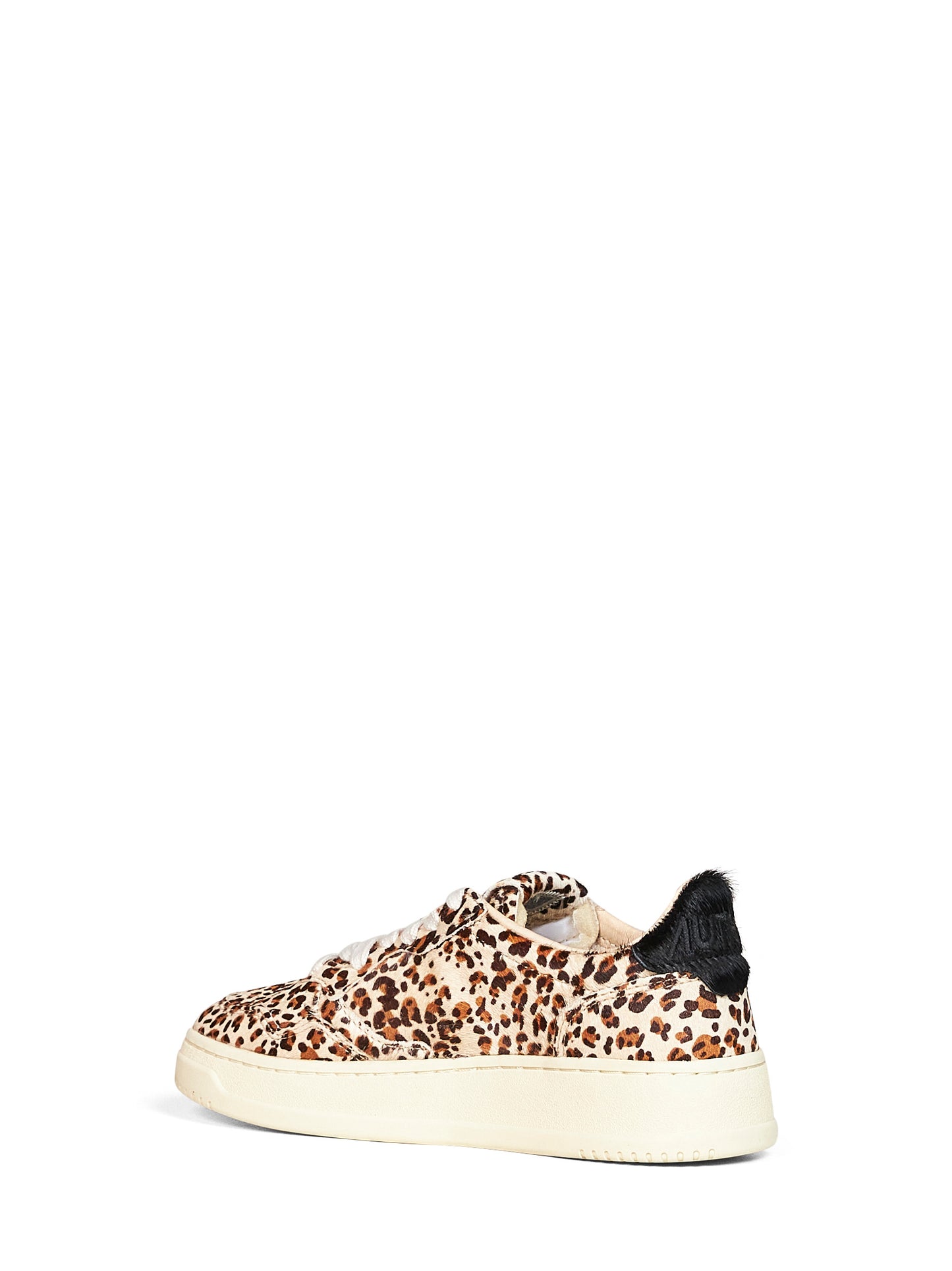 Leopard-print calf hair Medalist Low sneakers
