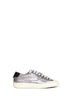 Sneakers Windscape Low in pelle laminata argento