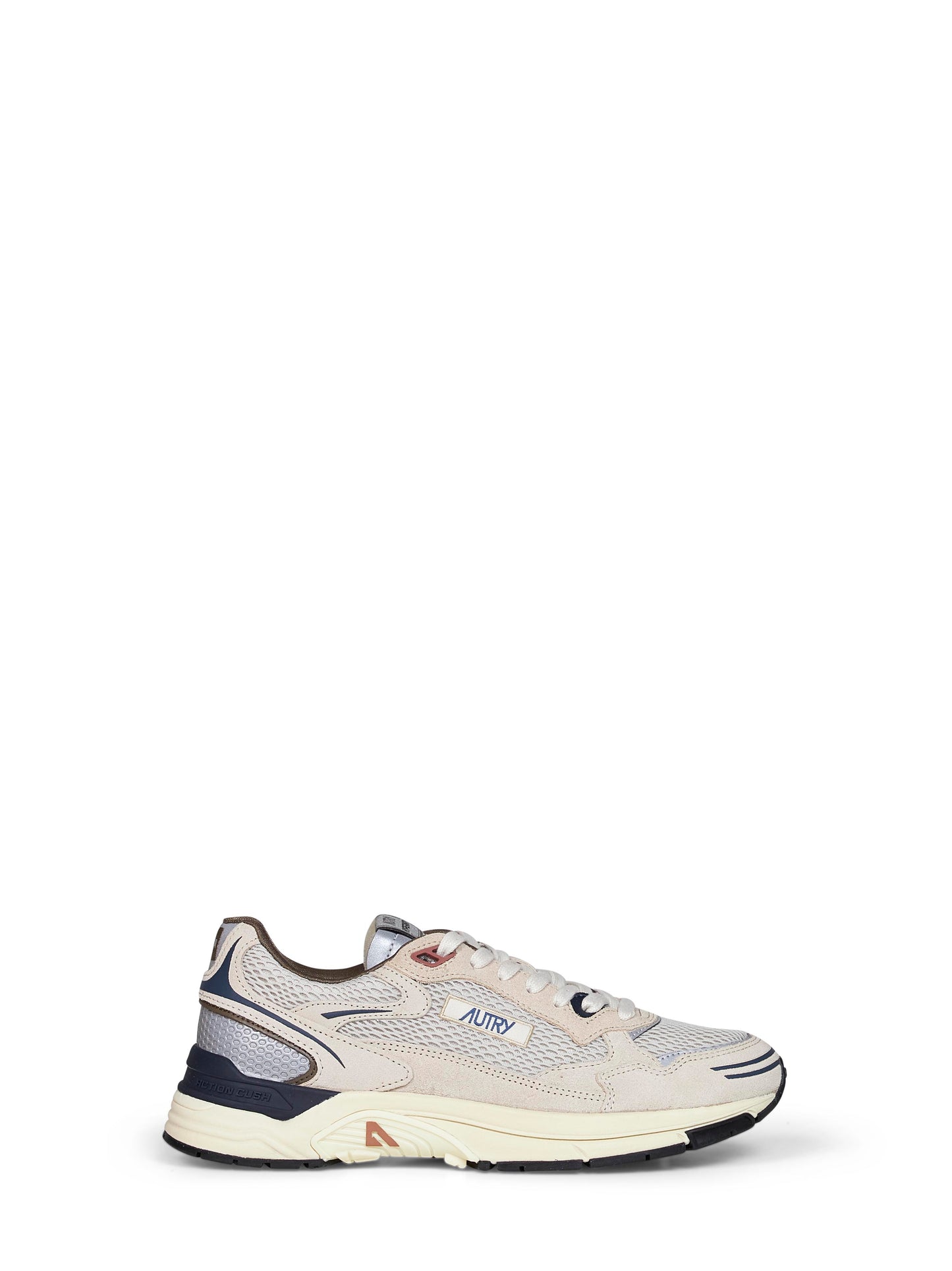 Sneakers Hyperway in mesh e suede beige