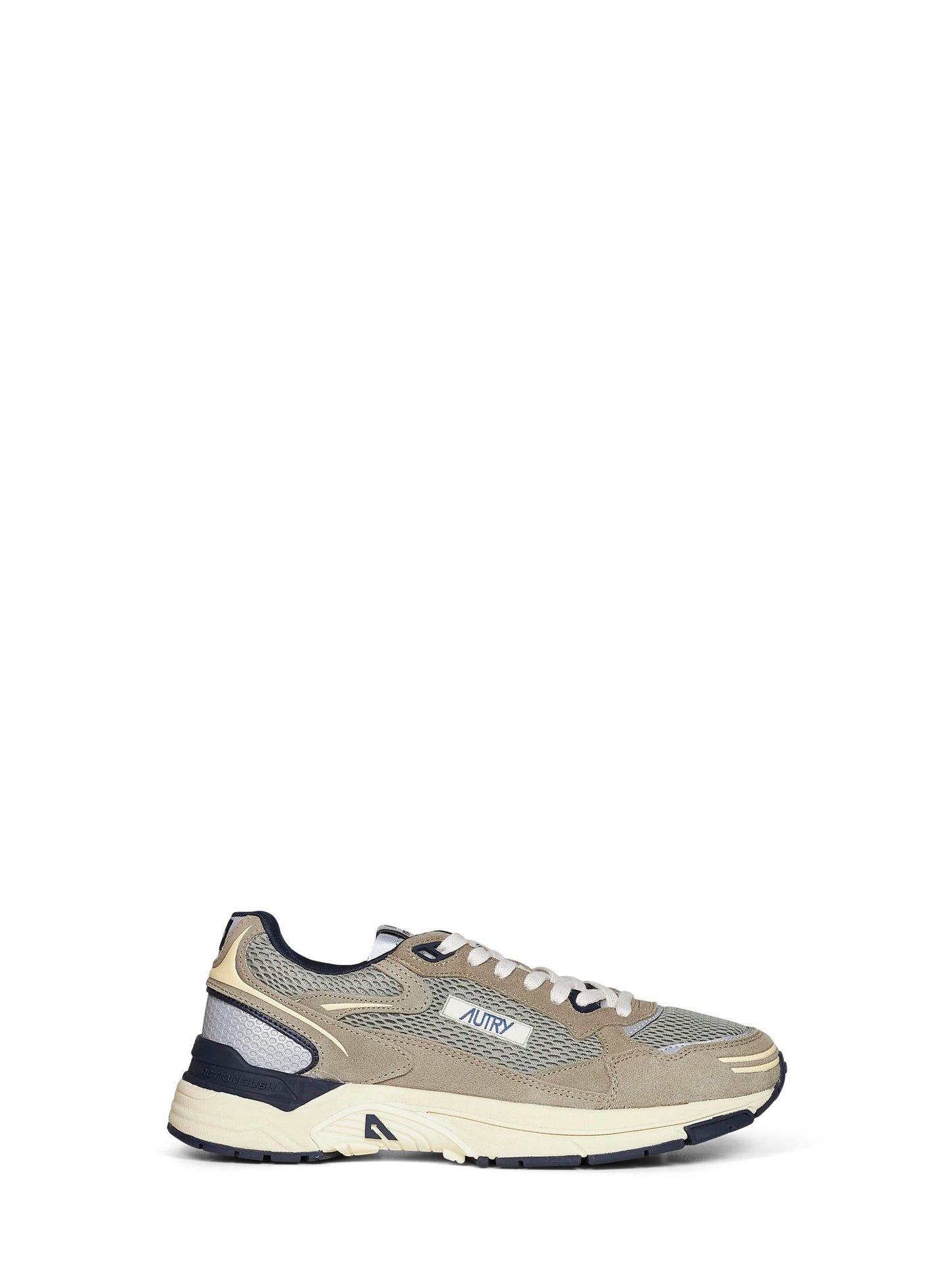 Green mesh and suede Hyperway sneakers