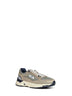 Green mesh and suede Hyperway sneakers