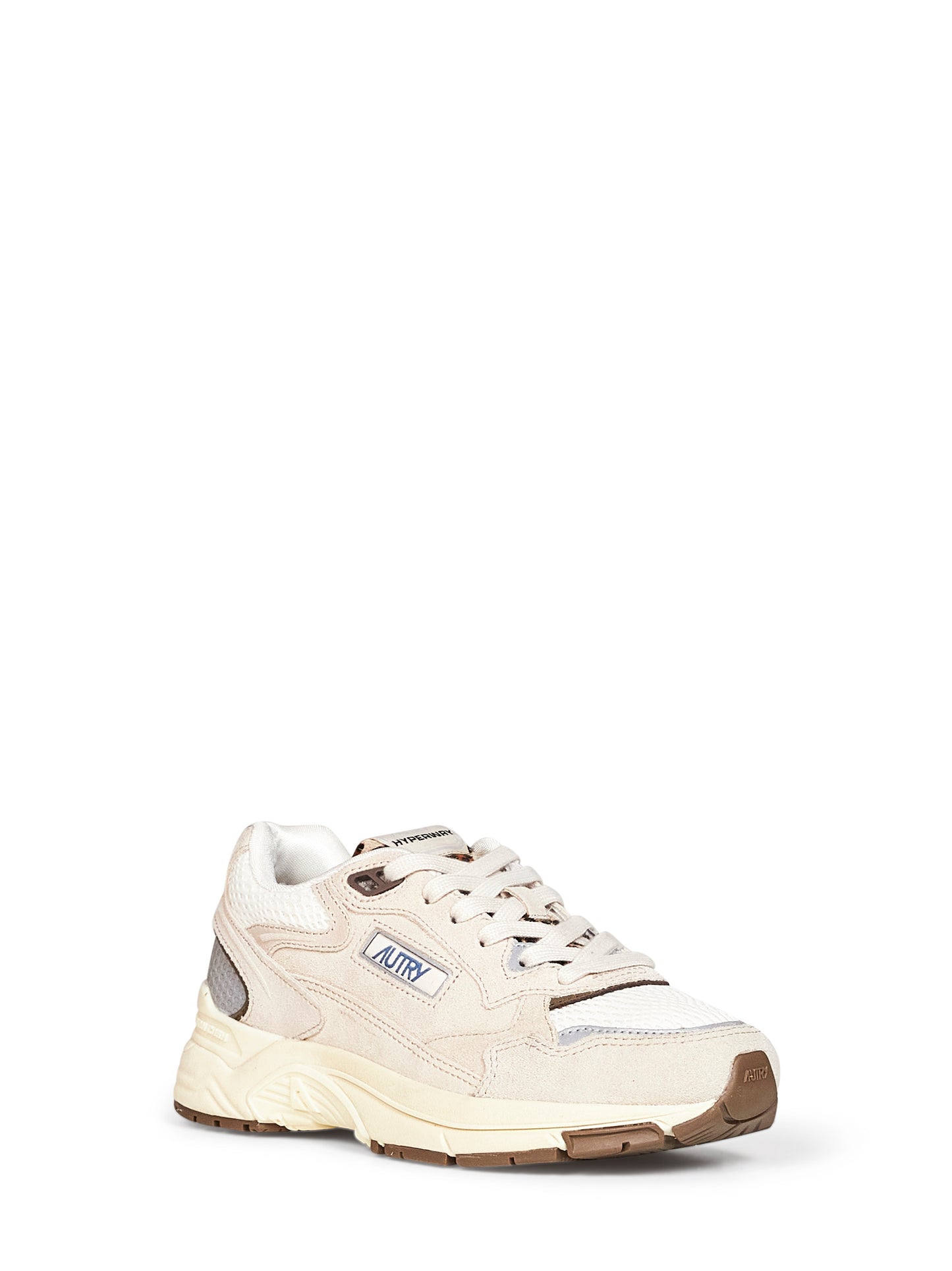 Sneakers Hyperway in mesh e suede e cavallino