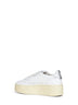 White leather Medalist Platform sneakers