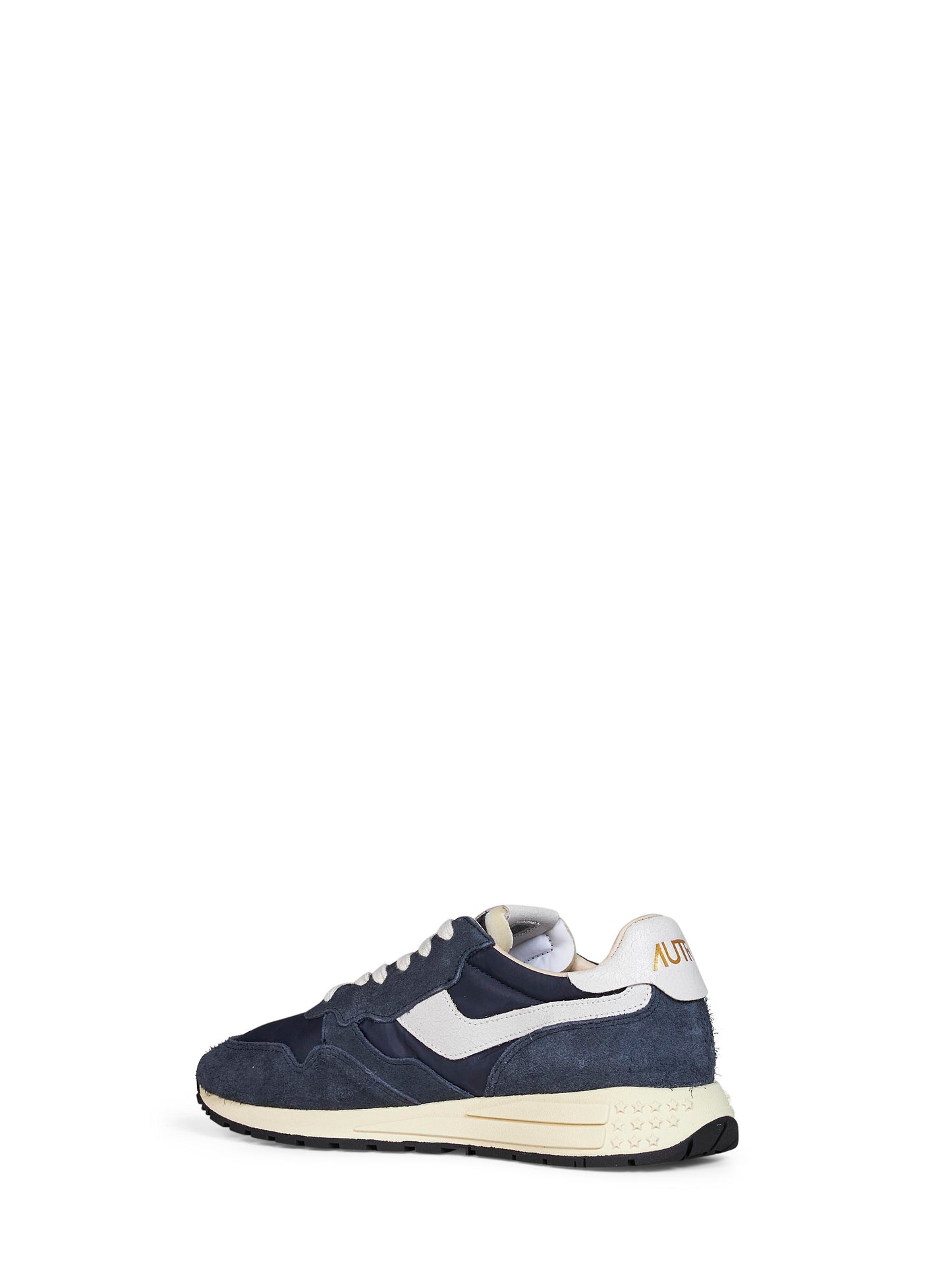 Space blue nylon and suede Reelwind Low sneakers