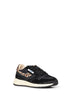 Black nylon and calf hair Reelwind Low sneakers