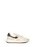 Platinum nylon and glitter suede Reelwind Low sneakers