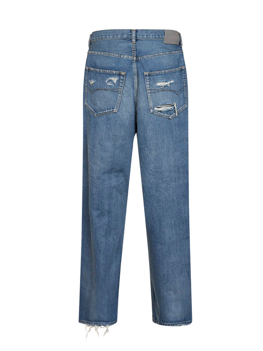 Jeans I Jeans Baggy in denim giapponese organico blu scuro