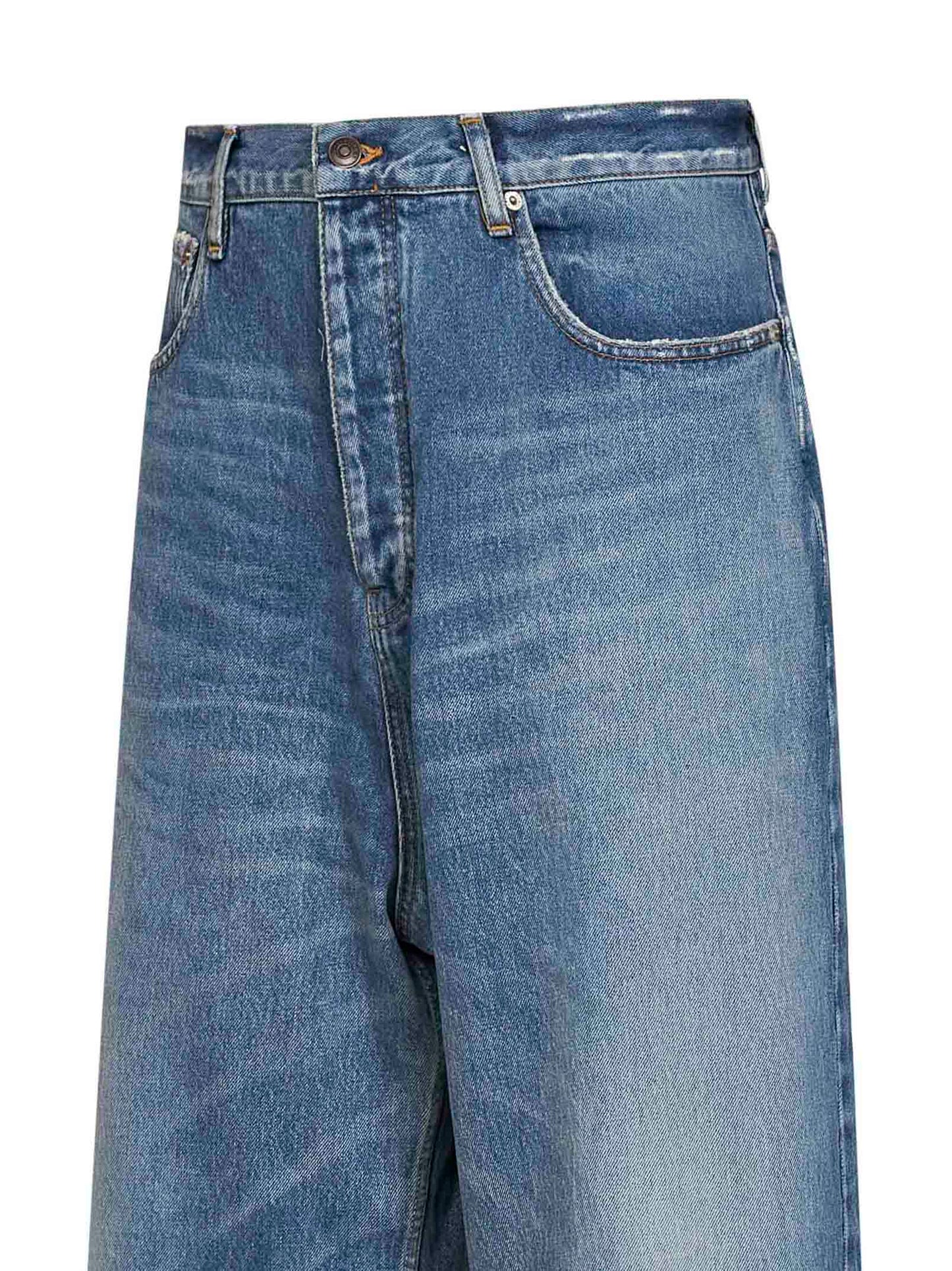 Jeans I Jeans Baggy in denim giapponese organico blu scuro