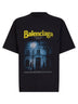 T-Shirt The Address Vestibilità Media nero slavato