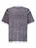 T-shirt Vestibilità Media in jersey effetto melange nero<BR/>