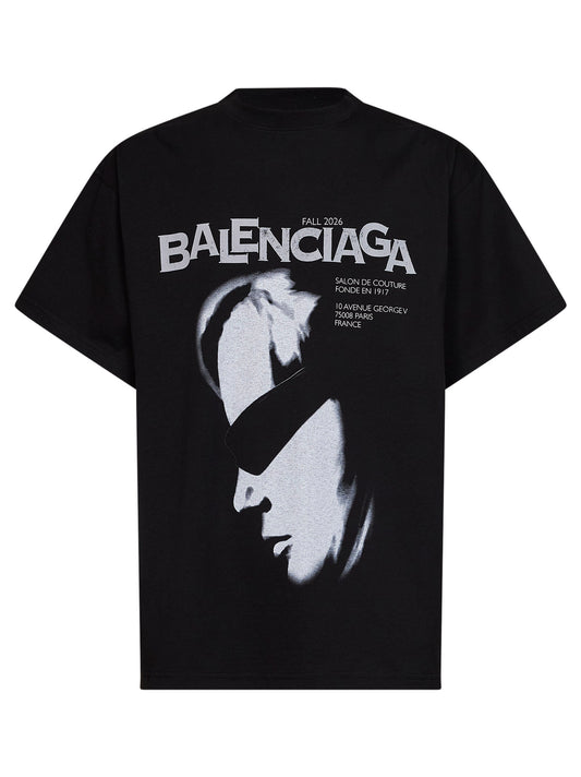 T-Shirt Lady In Shades Oversize nera