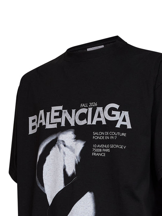 T-Shirt Lady In Shades Oversize nera