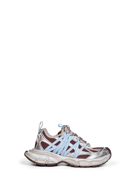 Brown and beige and blue 3XL Interlace sneakers