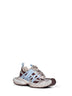 Brown and beige and blue 3XL Interlace sneakers