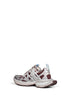 Brown and beige and blue 3XL Interlace sneakers