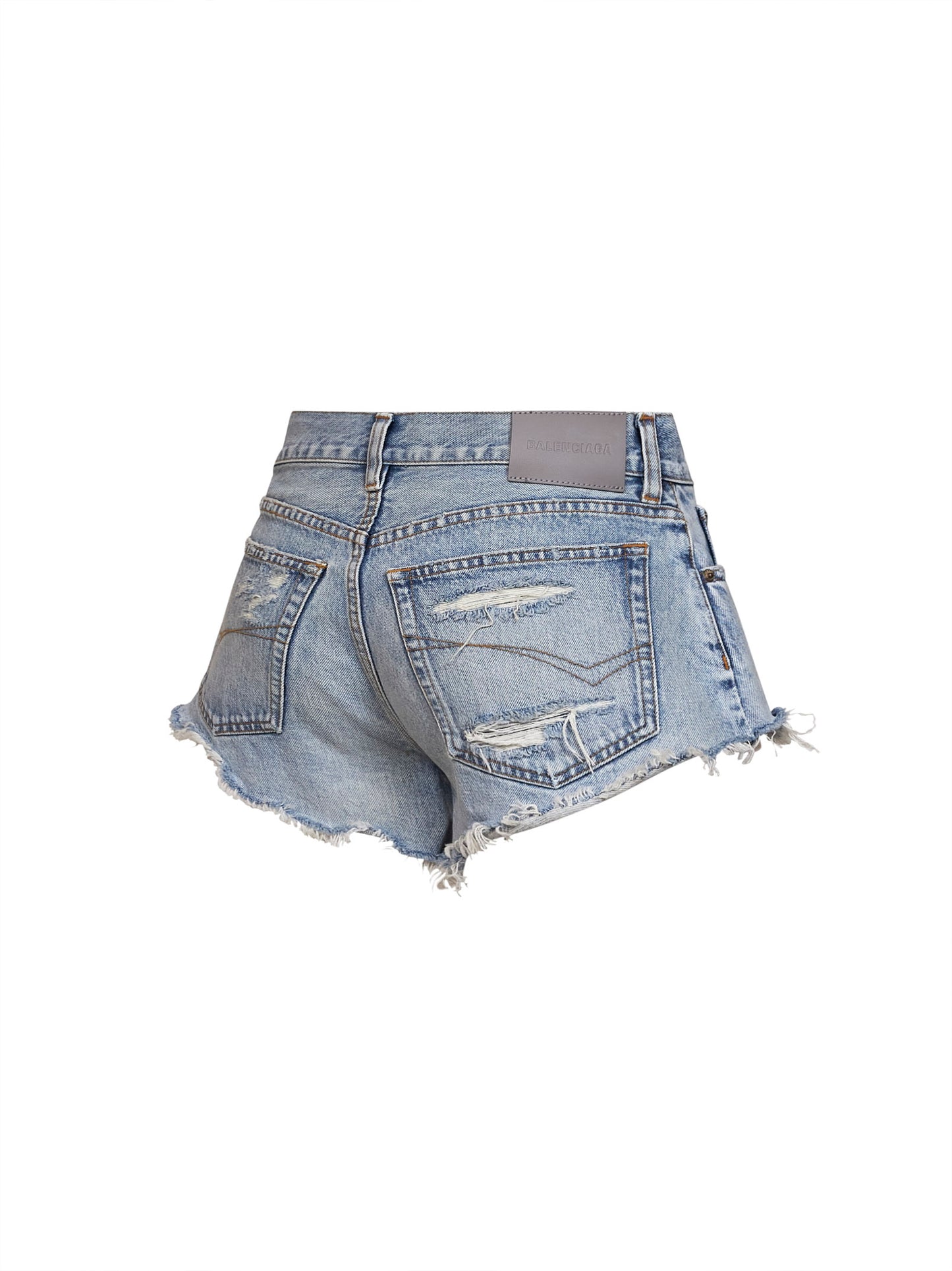 Shorts Gli Shorts Mini in denim organico azzurro decolorato