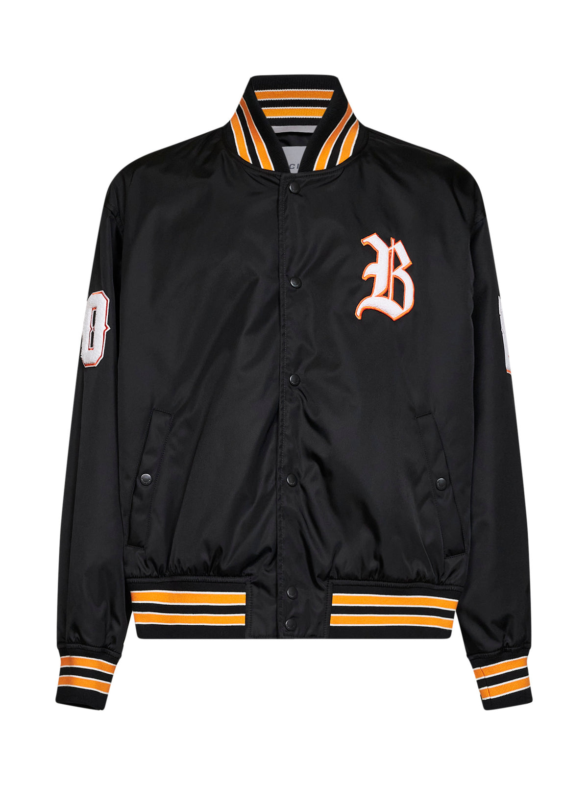 Giacca Varsity in twill stile bomber nero