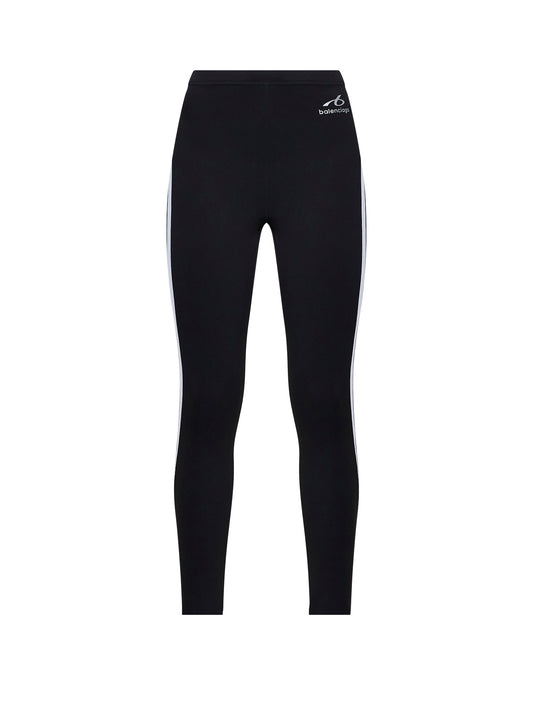 I Leggings TechWear in tessuto tecnico nero e bianco