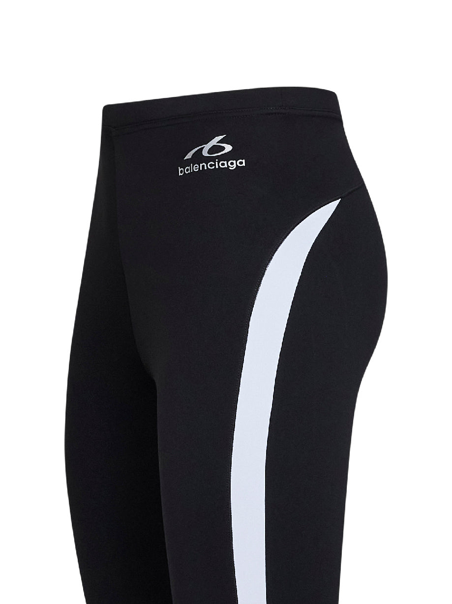 Black and white technical fabric TechWear Leggings