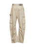 Pantaloni Cargo Morbidi in twill di cotone rigenerato beige