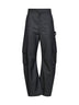 Pantaloni Cargo Morbidi in twill di lana navy scuro