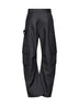 Pantaloni Cargo Morbidi in twill di lana navy scuro