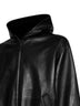 Giubbino Il Cappotto Con Cappuccio Corto nero