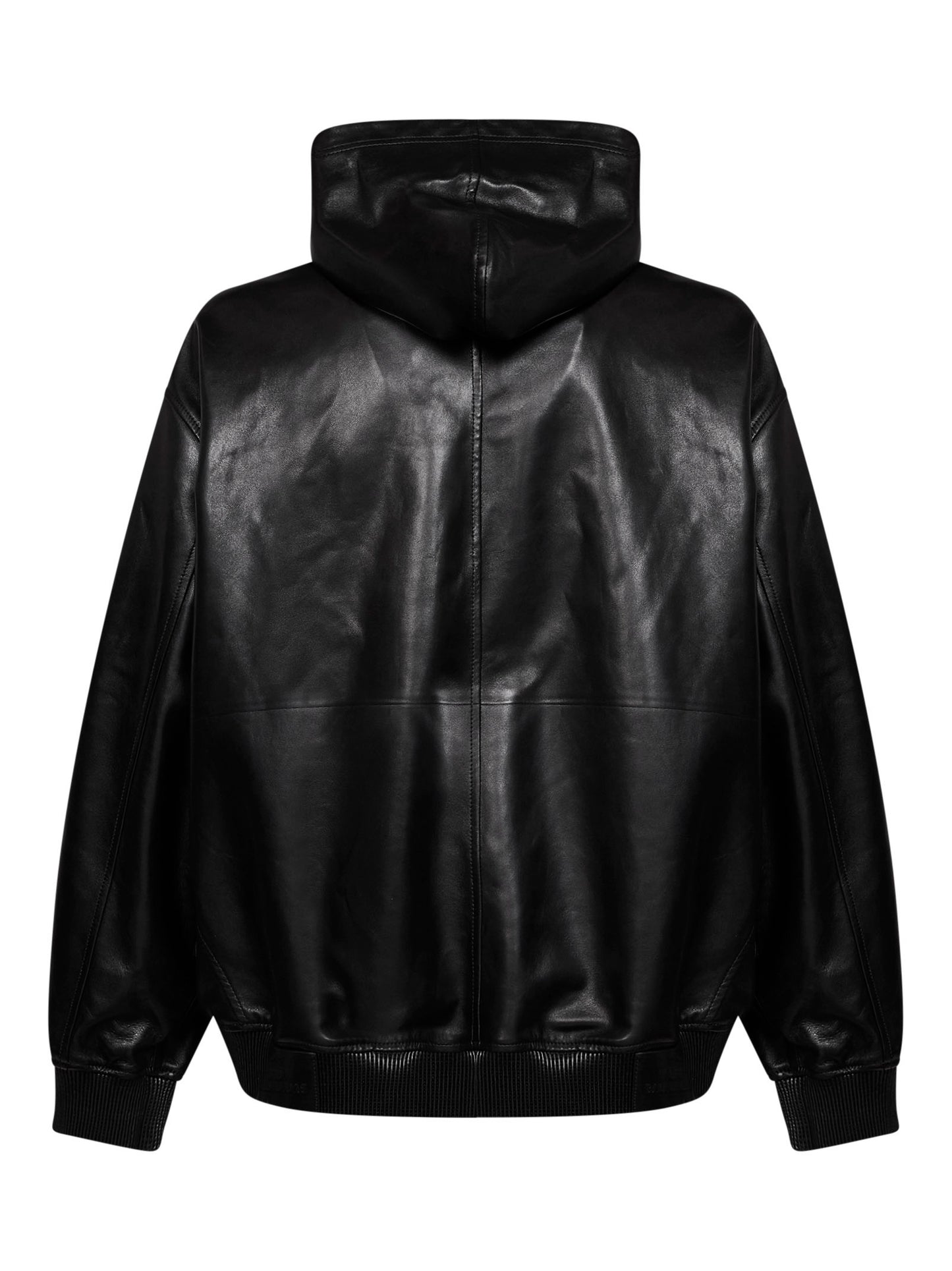 Giubbino Il Cappotto Con Cappuccio Corto nero
