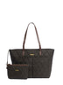 Olive quilted tote bag