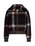 Tartan alpaca and wool-blend Carville zip-up blouson