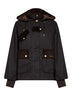 Olive waxed cotton Willowmere hooded jacket