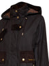 Olive waxed cotton Willowmere hooded jacket