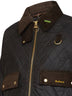 Olive quilted waxed cotton and tartan fabric Spey jacket