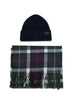 Swinton beanie and Galingale scarf gift set