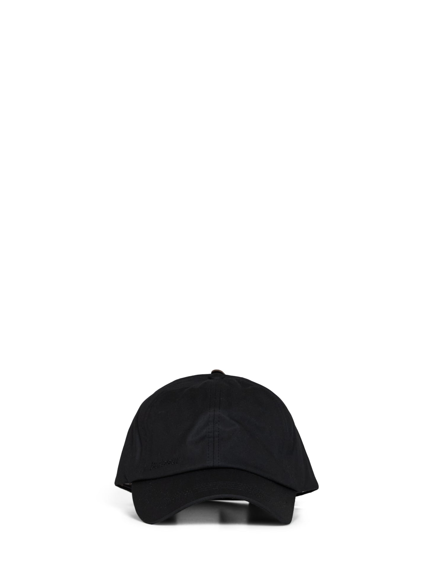 Berretto da baseball in cotone cerato nero