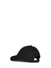 Berretto da baseball in cotone cerato nero